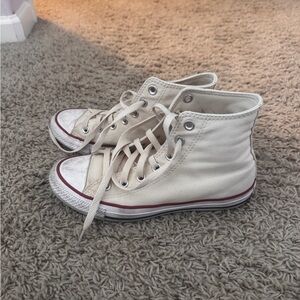 Classic Cream High-Top Converse Sneakers